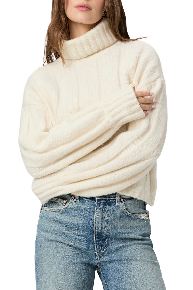 Roselia Relaxed Fit Wool Blend Sweater, Main, color, IVORY