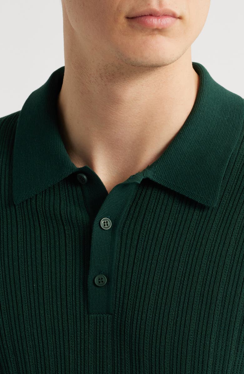 Wax London Naples Rib Polo, Alternate, color, Green