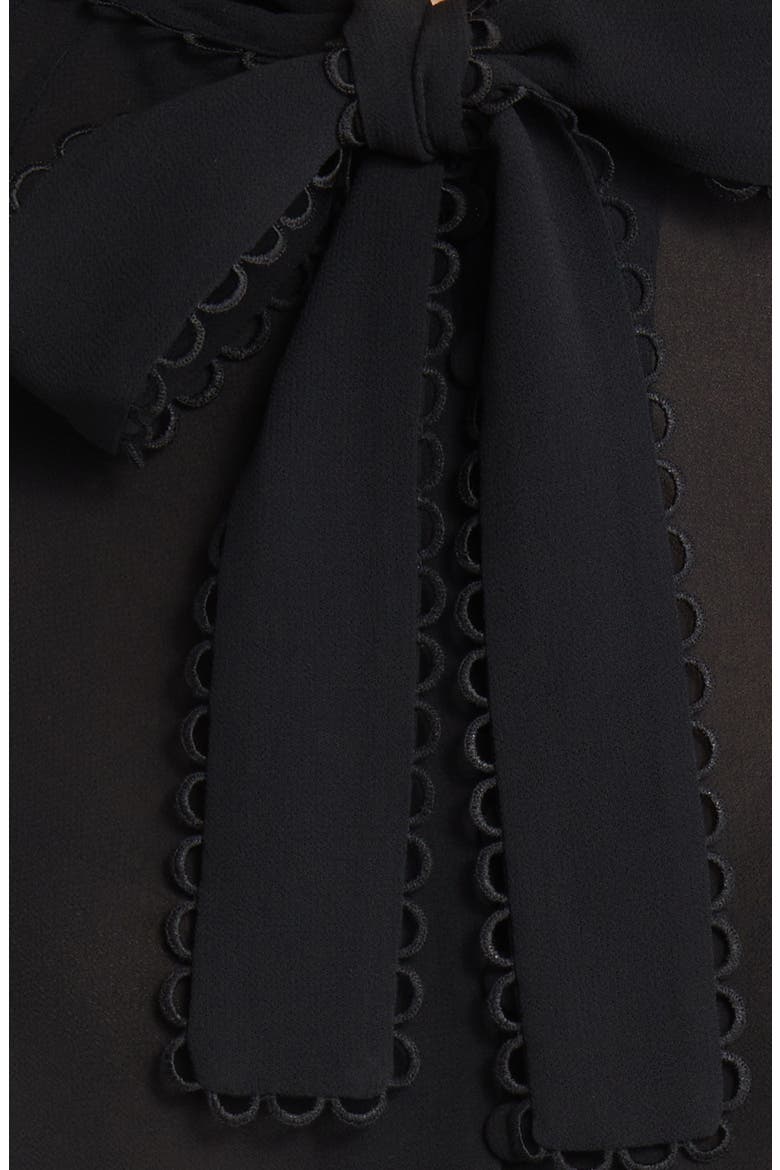 Julinaa Long Sleeve Blouse, Alternate, color, BLACK