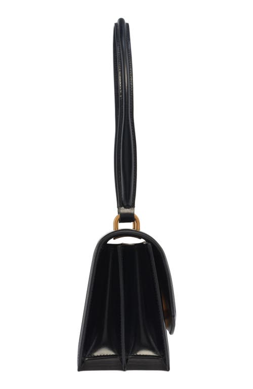 Valentino Garavani Vain Vlogo Leather Top-handle Bag In Black