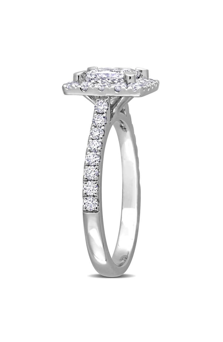 Julianna B. 2 CTW Lab-Grown Diamond Princess Halo Ring 14k, Alternate, color, White Gold