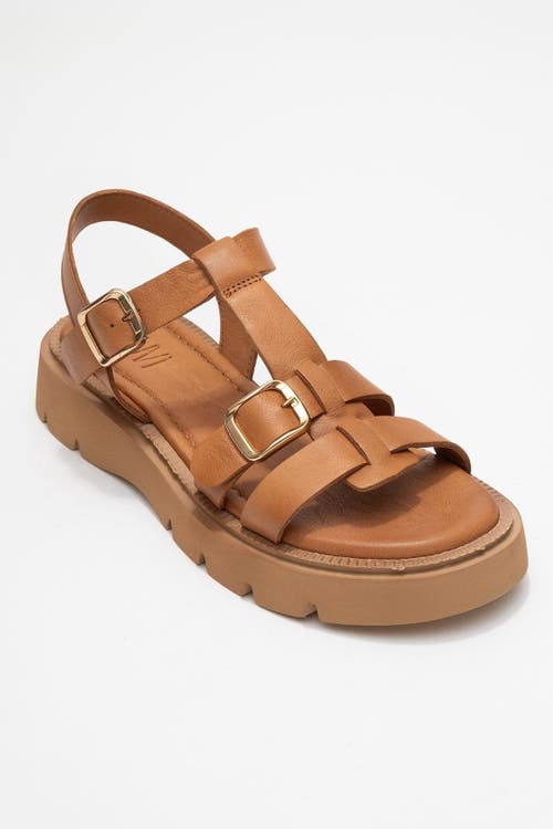 Forever & Always Shoes Melvin Leather Sandal In Brown