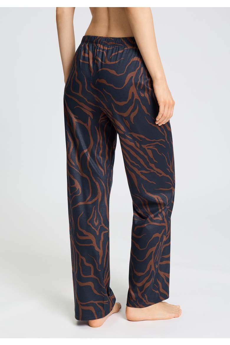 Loungy Nights Cotton Knit Pants, Alternate, color, Navy Wildness