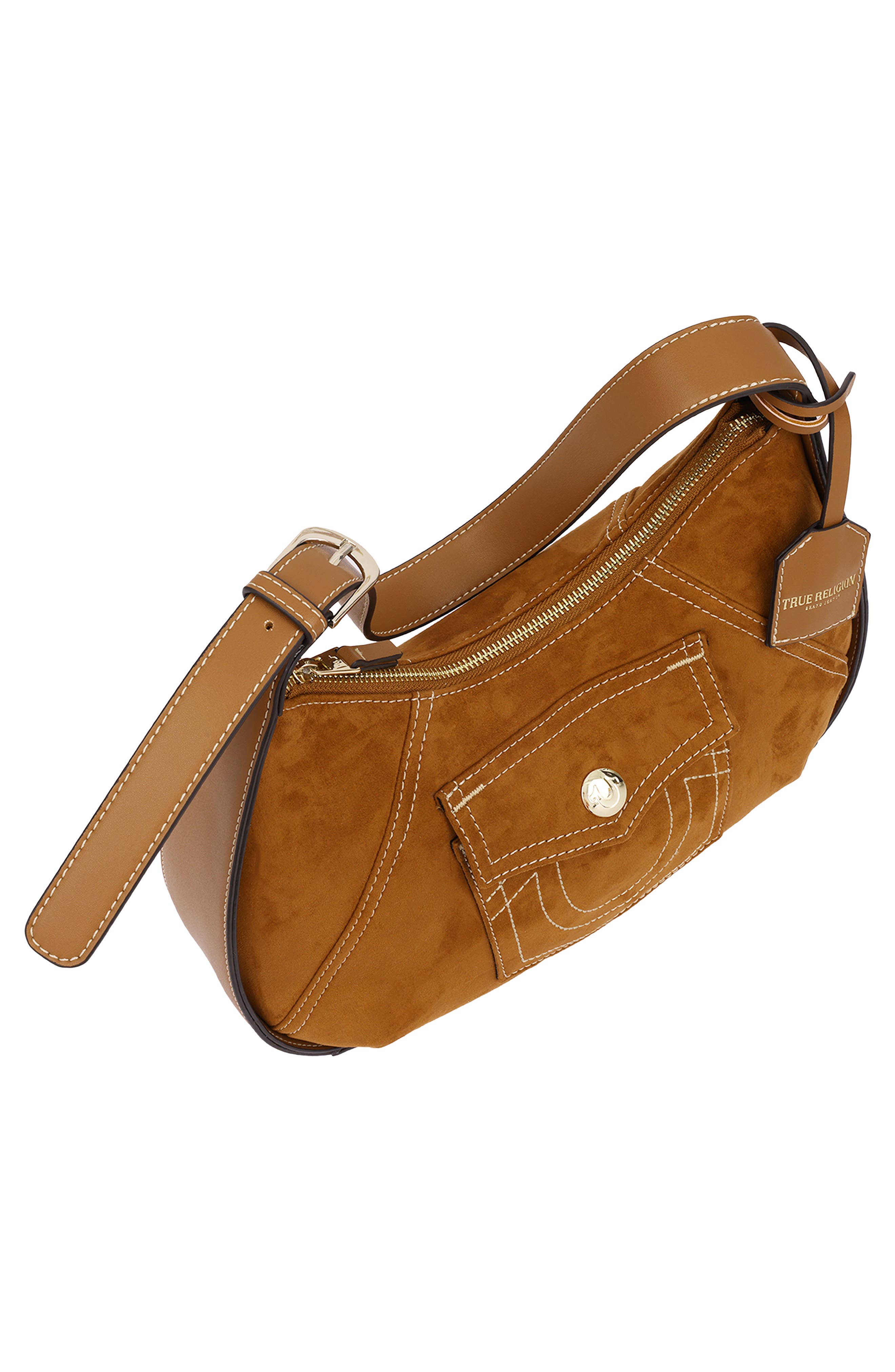Horseshoe Pocket Shoulder Bag, Alternate, color, COGNAC