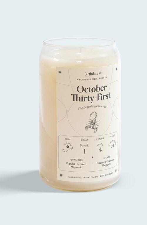 Birthdate Co. The October Birthday Candle In October 31st