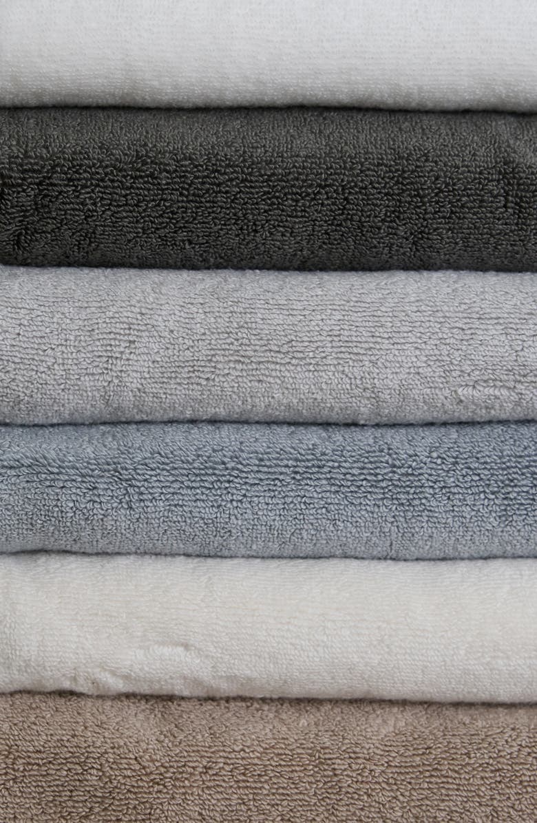 Cozy Earth Luxe Set of 4 Washcloths, Alternate, color, Charcoal