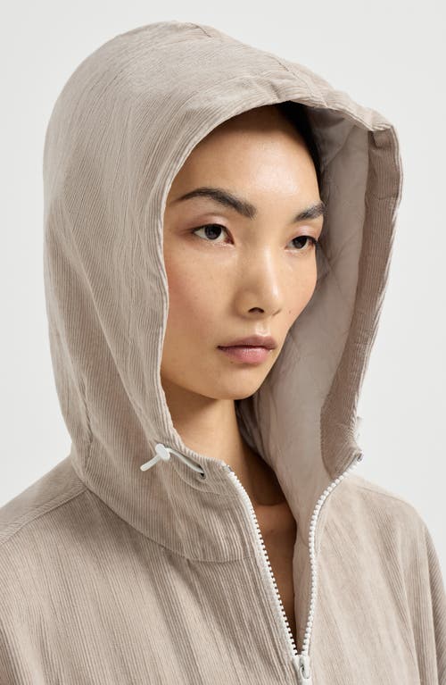 Brunello Cucinelli Narrow Wale Corduroy Sweatshirt In Neutral