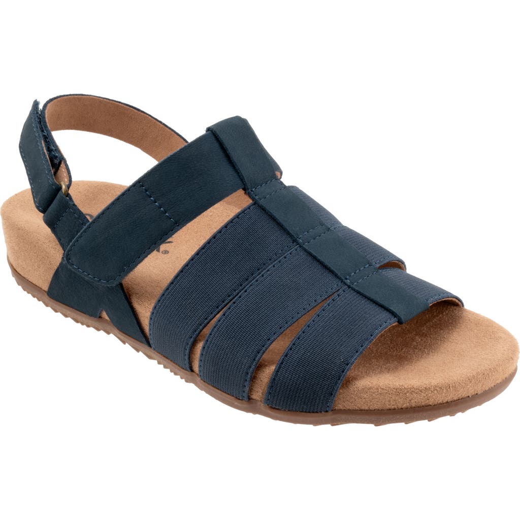SoftWalk® Burnaby Slingback Sandal in Navy Nubuck  product