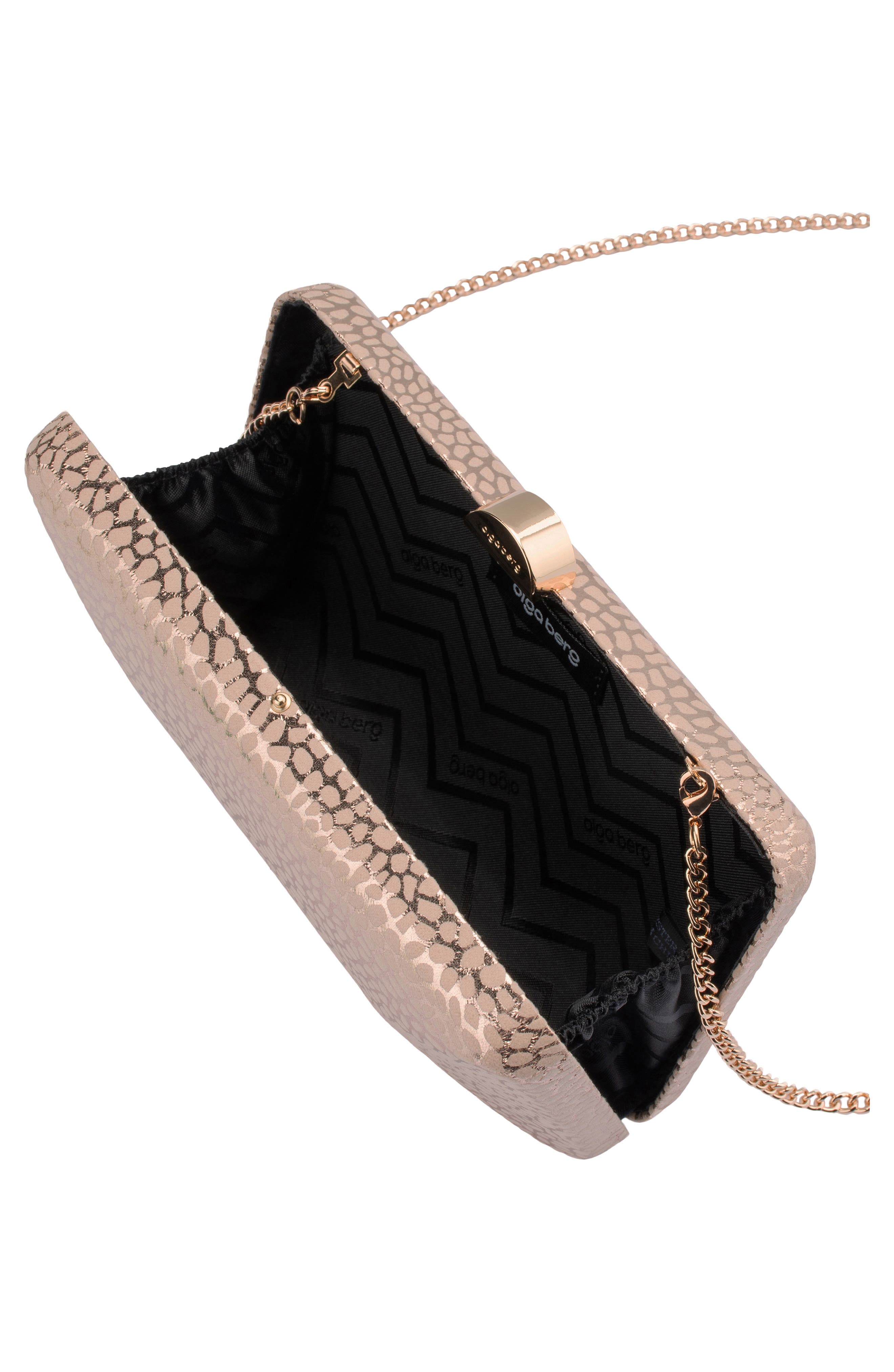 Frankie Embossed Clutch, Alternate, color, BLUSH