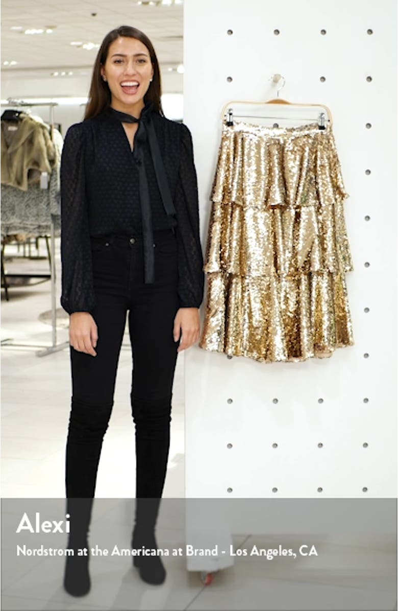 Tiered Sequin Skirt, sales video thumbnail