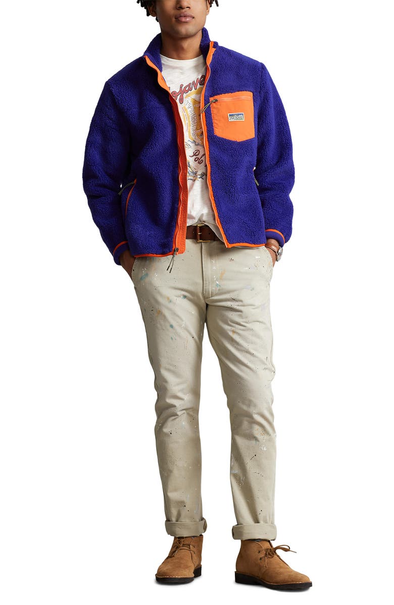 Polo Ralph Lauren Faux Shearling Zip Jacket, Alternate, color,