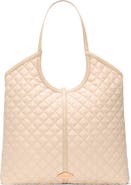 MZ Wallace Large Astor Leather Trim Quilted Nylon Tote