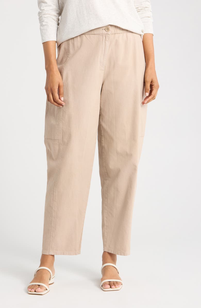 Eileen Fisher Lantern Cargo Pants, Main, color, Wheat