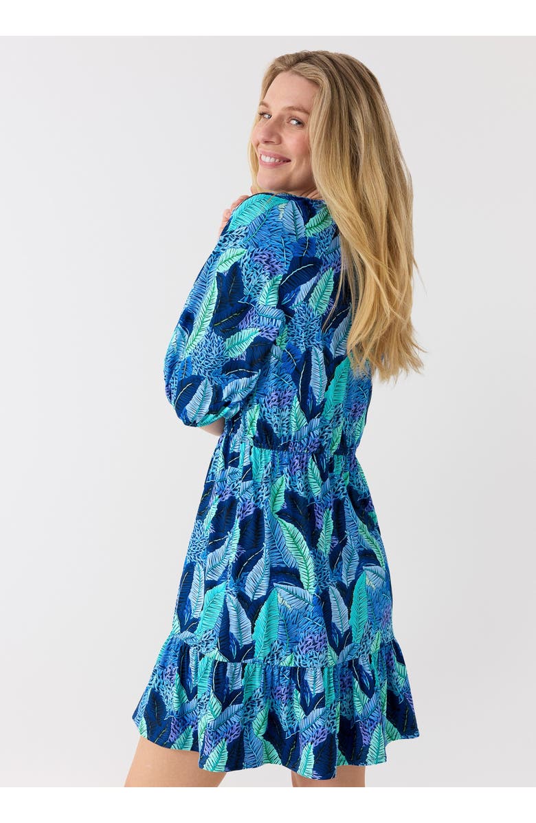 Cabana Life Flowy Tiered Dress, Alternate, color, Blue Myers