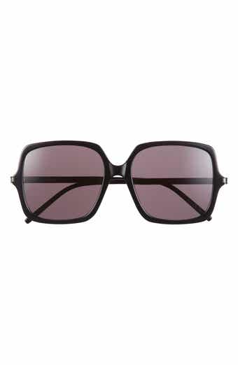 Saint Laurent 57mm Square Sunglasses