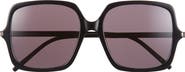 Saint Laurent 57mm Square Sunglasses