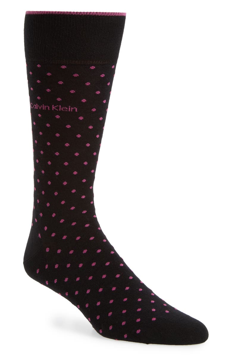 Calvin Klein Dot Socks, Main, color,