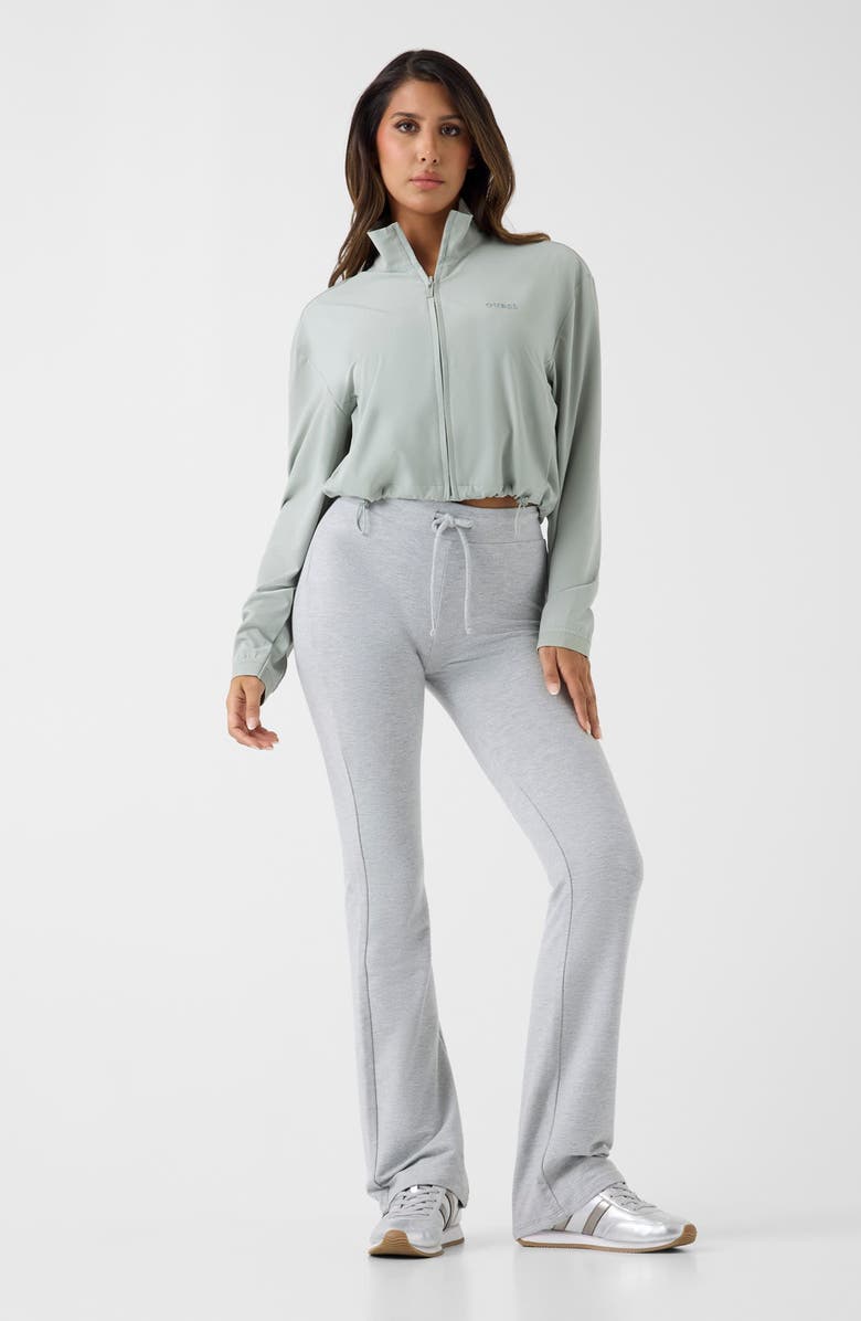 GUESS Selene Zip Front Jacket, Alternate, color, Open Green