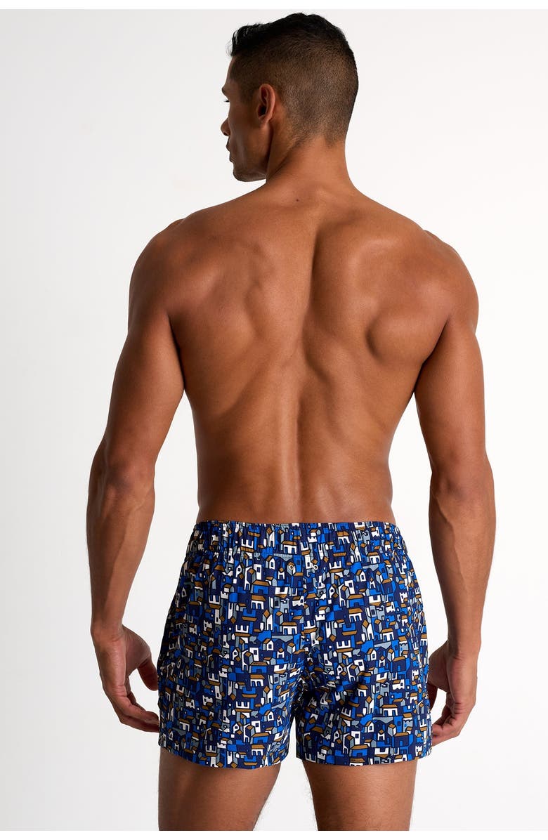 SHAN Short fit, stretch and quick dry swim trunks, Alternate, color, Print