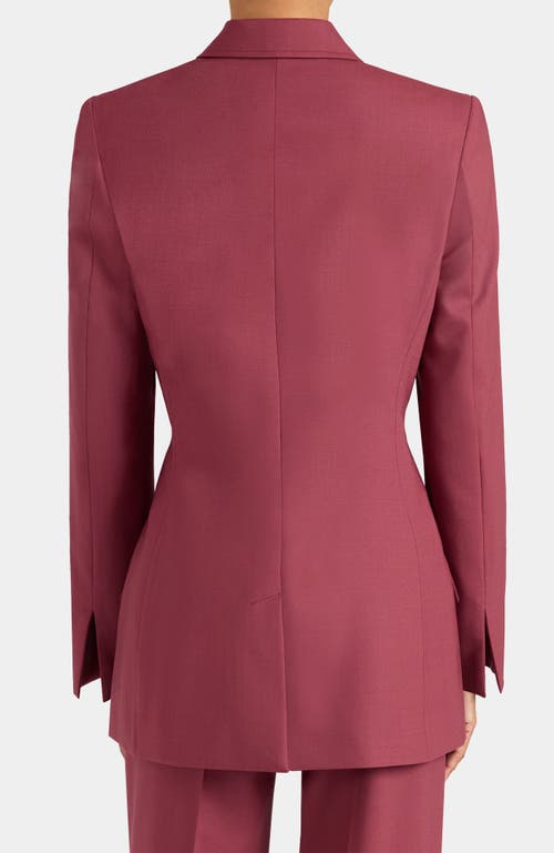 Santorelli Freya Three Button Jacket In Purple