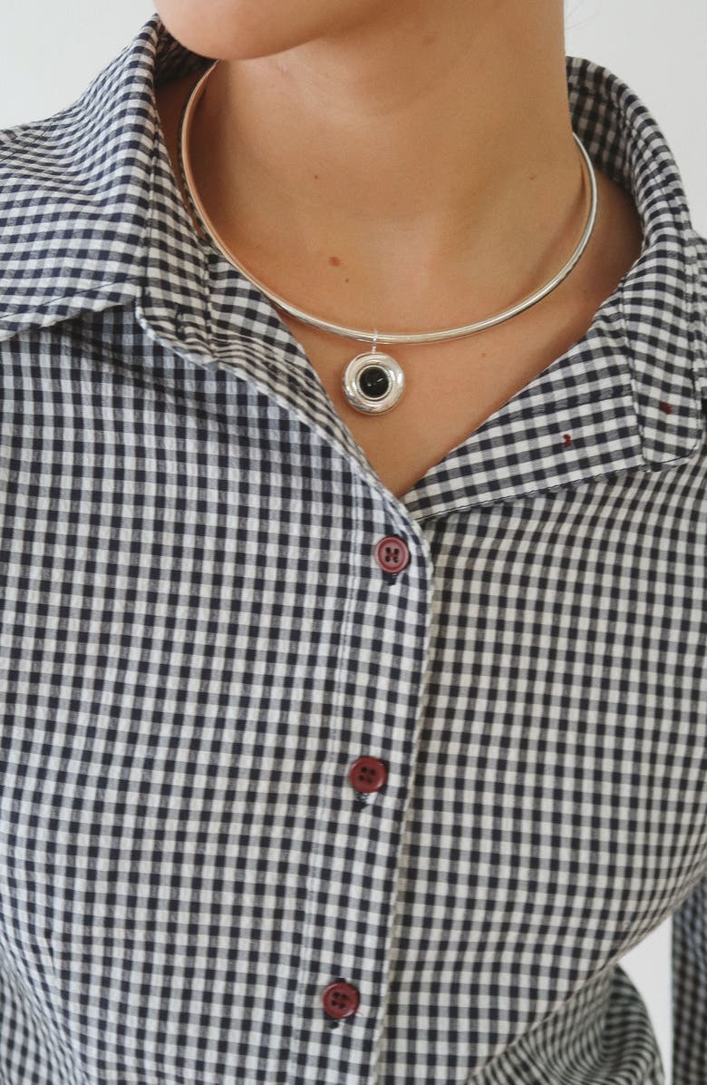 Joiana Jewelry The Neck Cuff Necklace, Alternate, color, White Silver