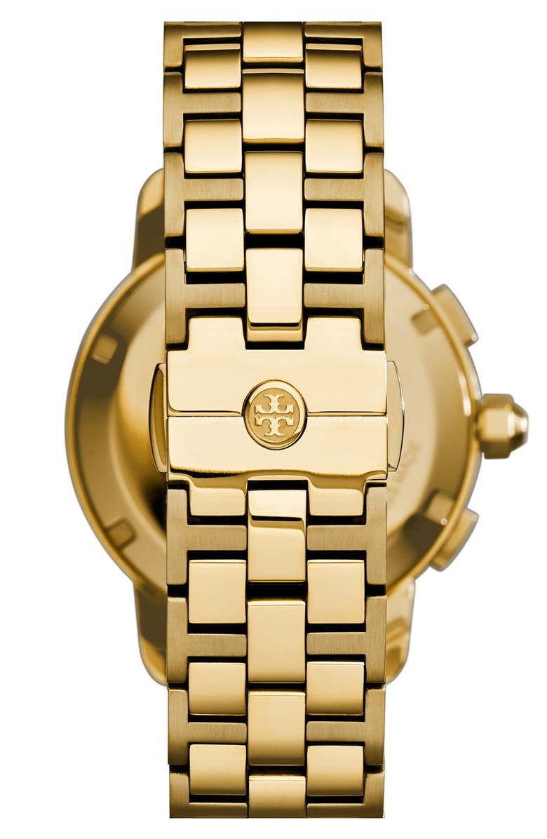 Tory Burch 'Tory' Chronograph Bracelet Watch, 37mm, Alternate, color, 