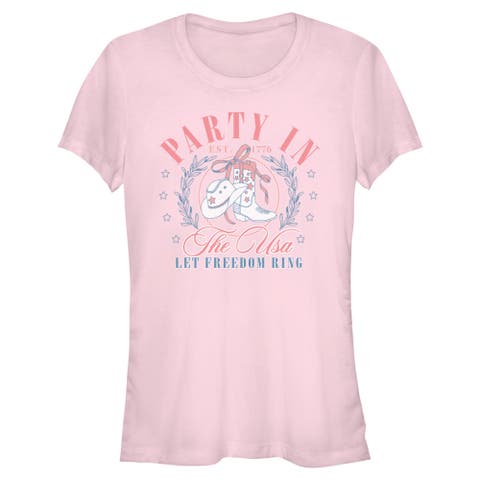 Juniors Lost Gods USA Let Freedom Ring T Shirt