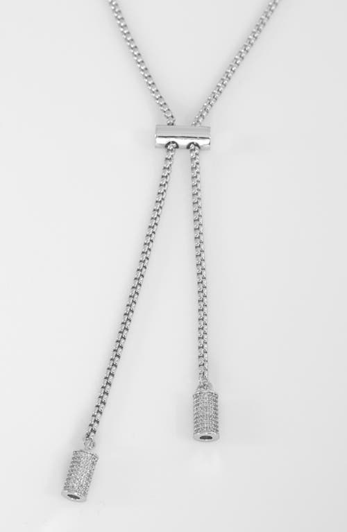Dean Davidson Juliette Pavé Lariat Necklace In Silver