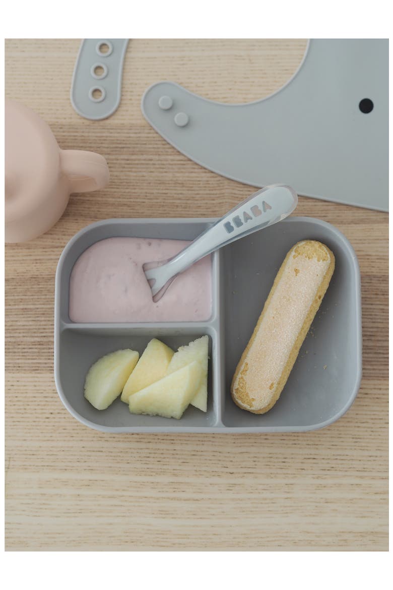 Sips & Bites 3-Piece Silicone Feeding Set, Alternate, color, ROSE