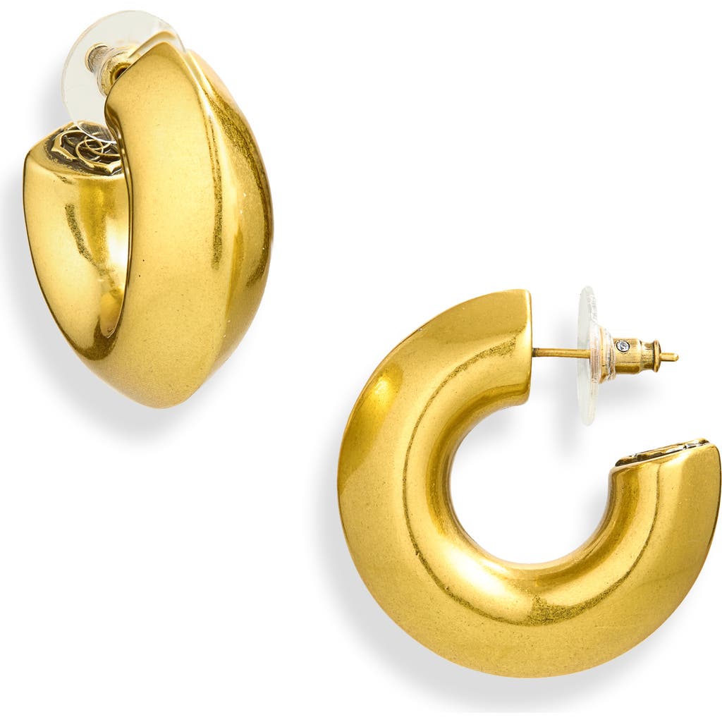 Kendra Scott Embry Hoop Earrings in Vintage Gold at Nordstrom