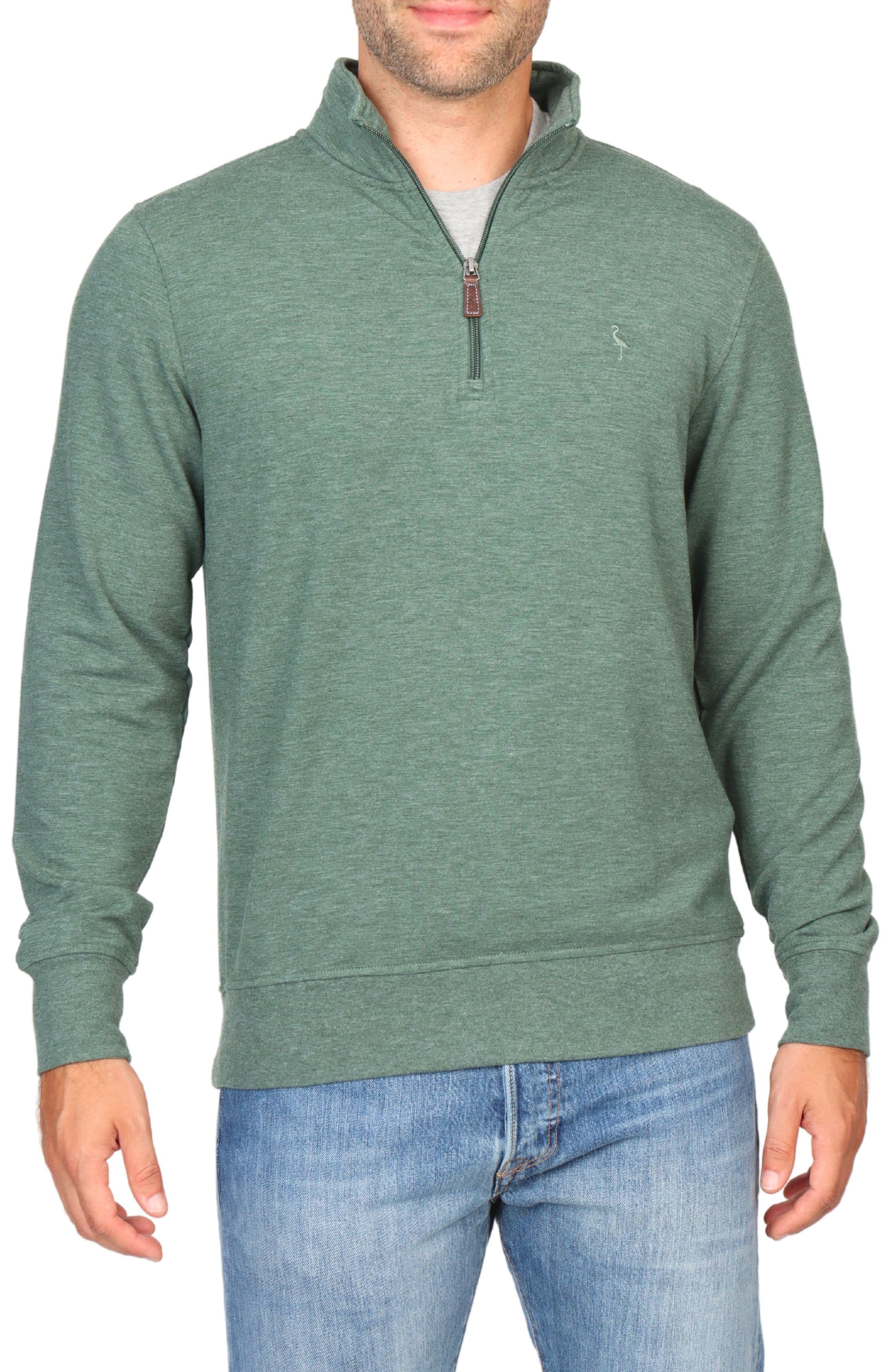 TailorByrd Sueded Fleece Quarter Zip Pullover