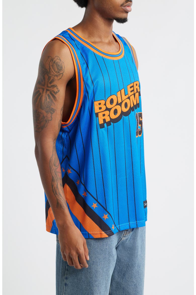 Graphic Mesh Basketball Jersey, Alternate, color, BLUE