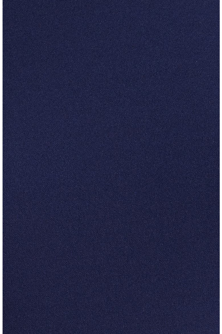 Belted Cool Crepe Sheath Dress, Alternate, color, DEEP NAVY