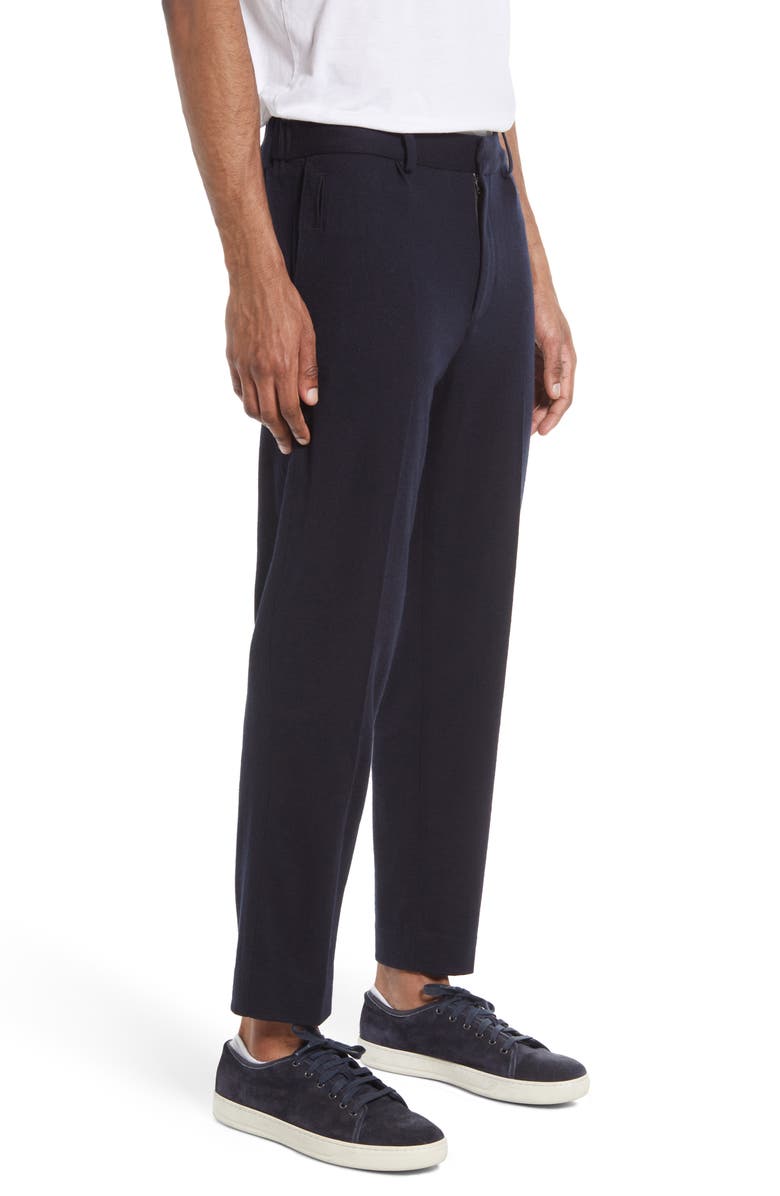 Vince Cozy Solid Wool Flat Front Dress Pants, Alternate, color, 