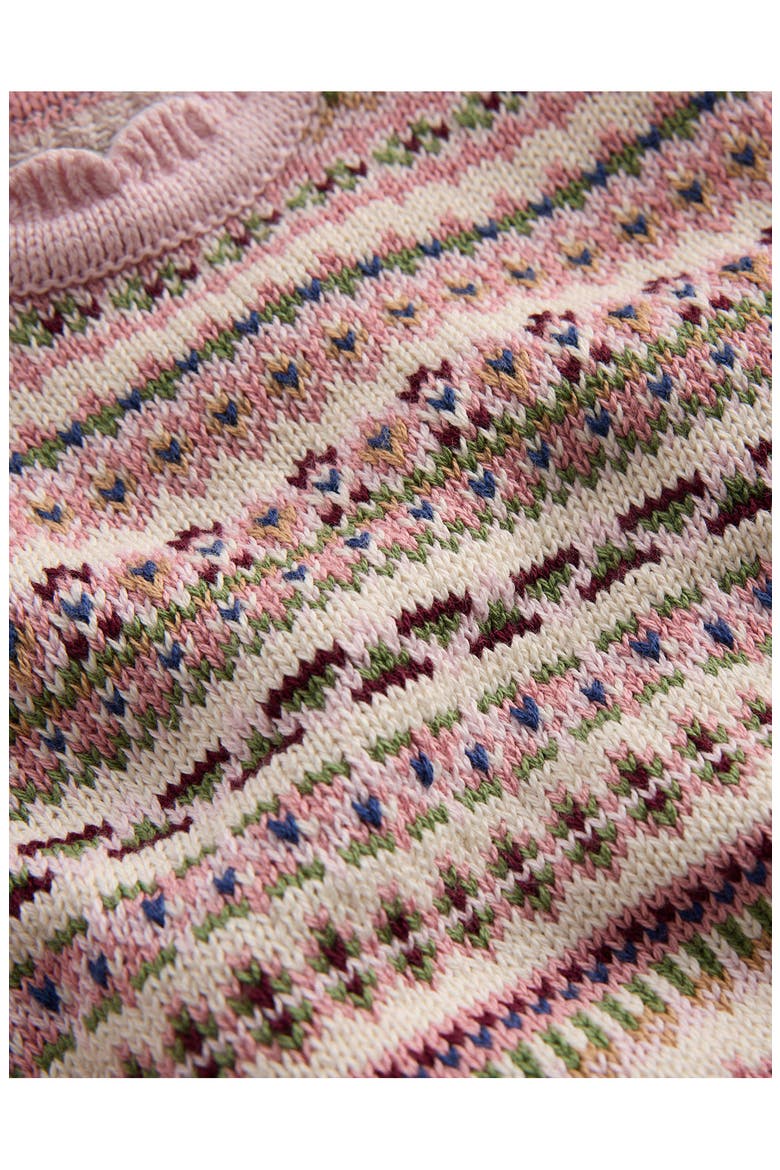 Kids' Fair Isle Knitted Jumper Set, Alternate, color, PINK