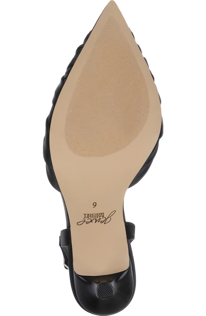 Jewel Badgley Mischka Zariel Slingback Pump, Alternate, color, Black Satin