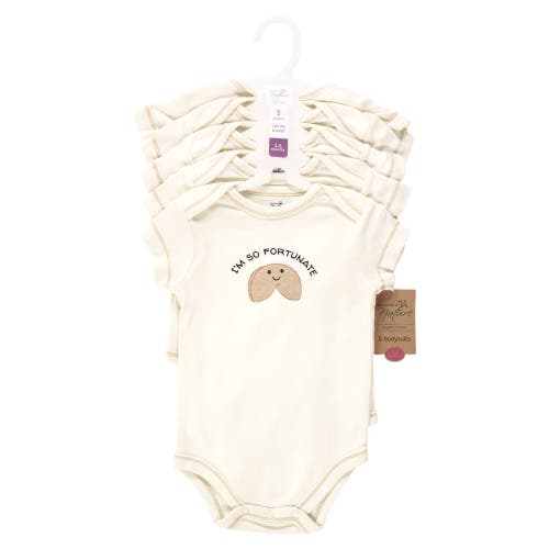 Touched By Nature Organic Cotton Bodysuits In Neutral