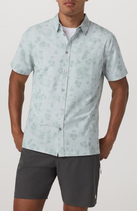 Short Sleeve Bridge Button-Up Shirt