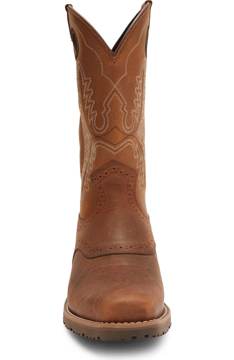 Ariat Hybrid Roughstock Square Toe Cowboy Boot, Alternate, color, Brown