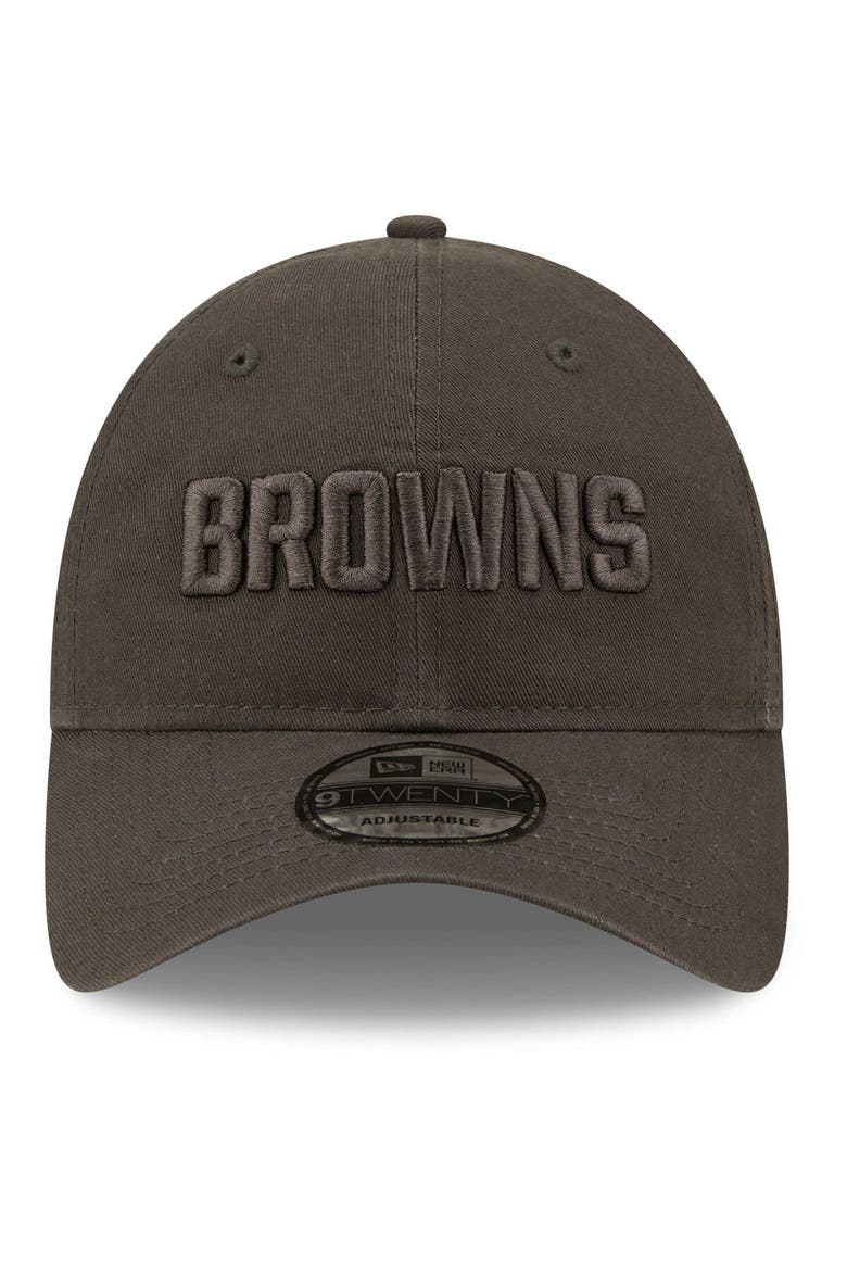 Men's New Era Graphite Cleveland Browns Core Classic 2.0 Tonal 9TWENTY Adjustable Hat, Alternate, color, Graphite