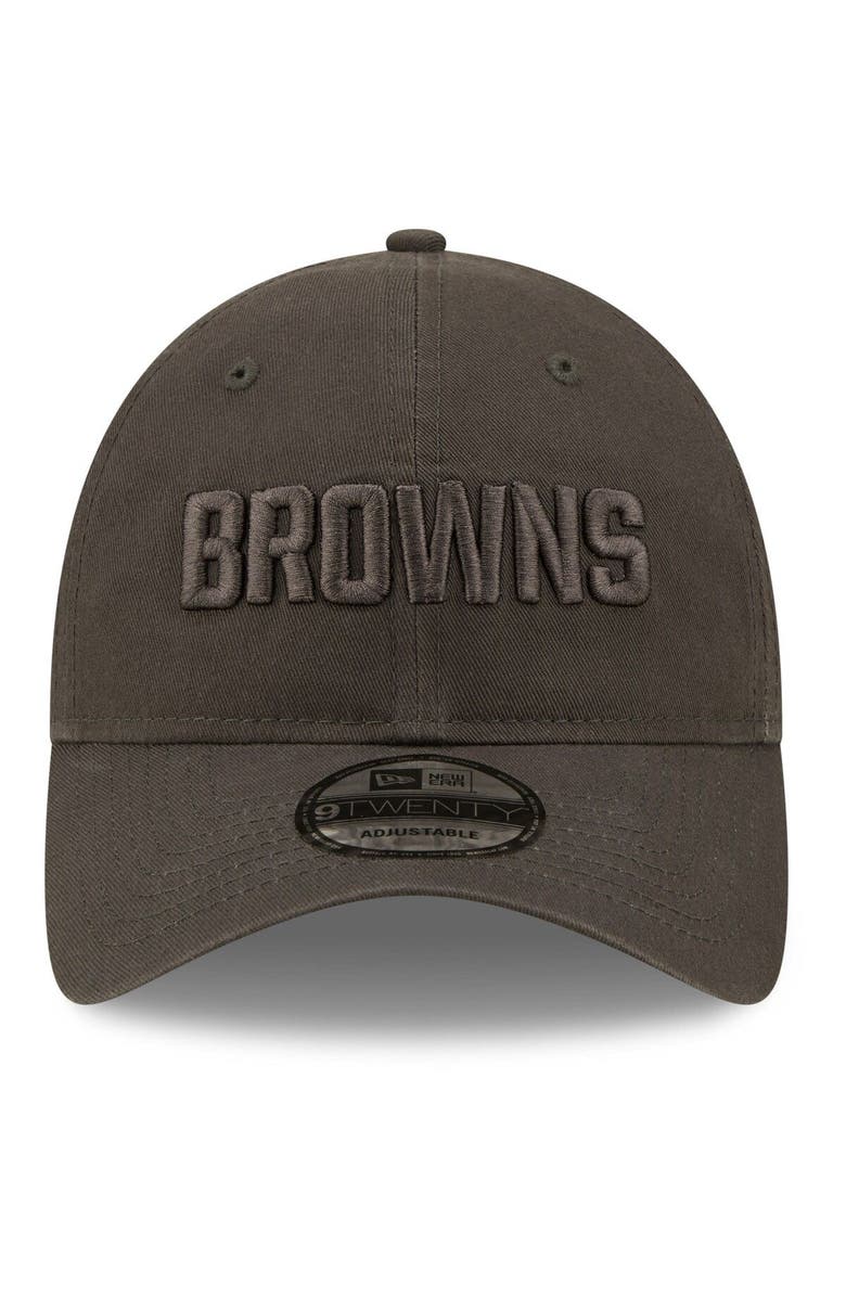 New Era Men's New Era Graphite Cleveland Browns Core Classic 2.0 Tonal 9TWENTY Adjustable Hat, Alternate, color, 
