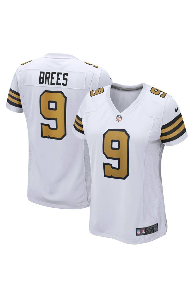 Nike Women's Nike Drew Brees White New Orleans Saints Alternate Game Jersey, Main, color, 