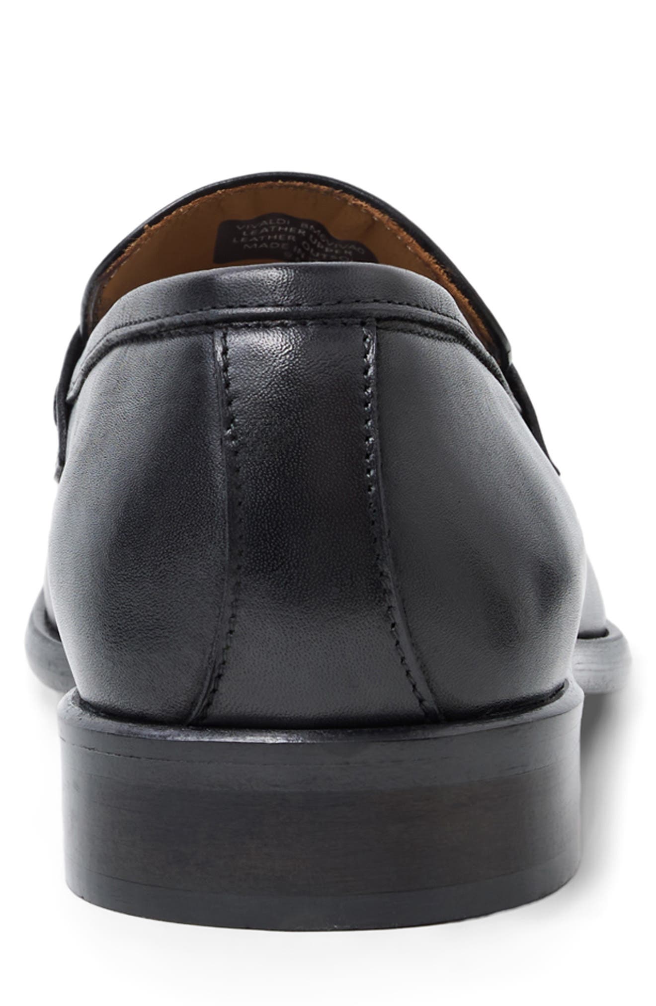 Vivaldi Penny Loafer, Alternate, color, BLACK LEATHER