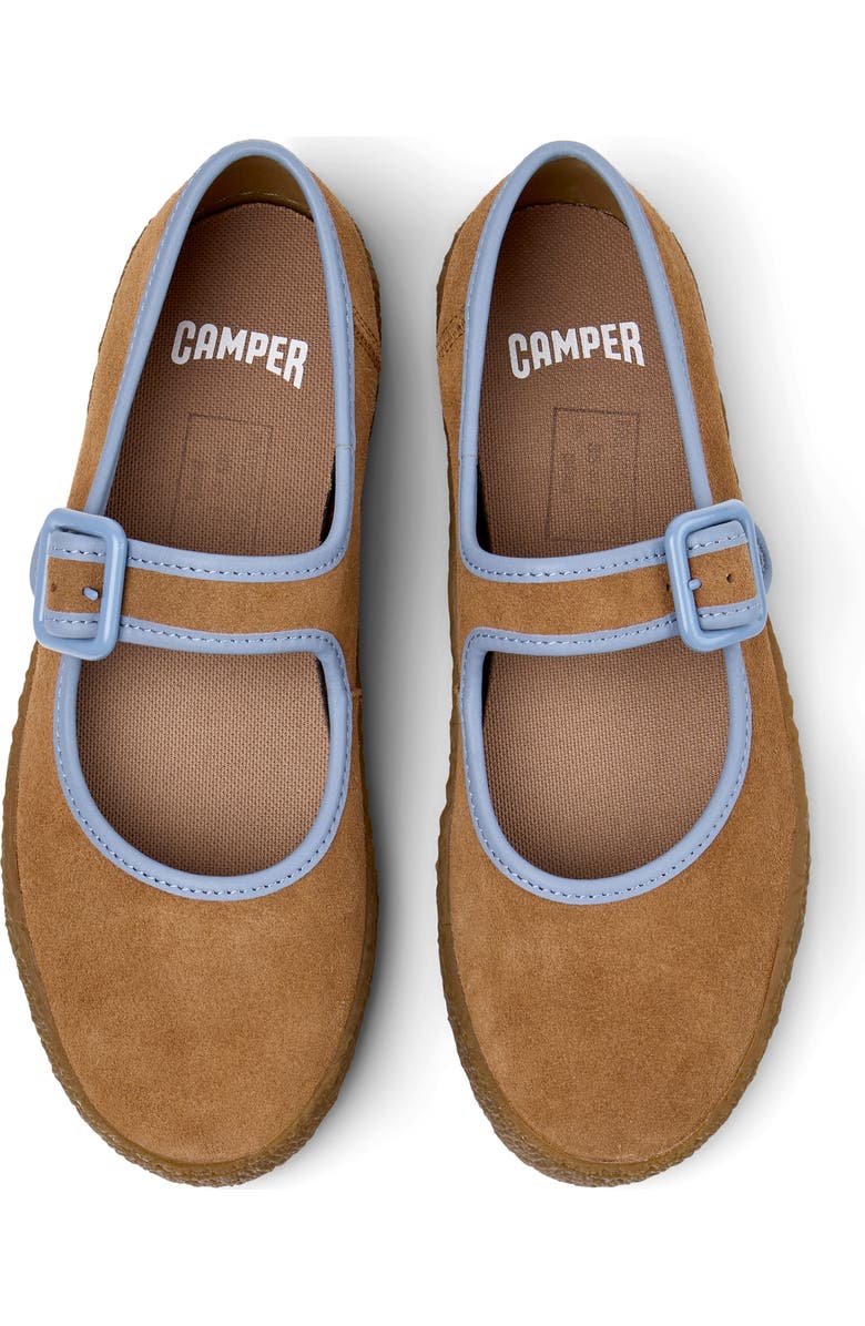 Camper Peu Terreno Mary Jane Flat, Alternate, color, Medium Brown