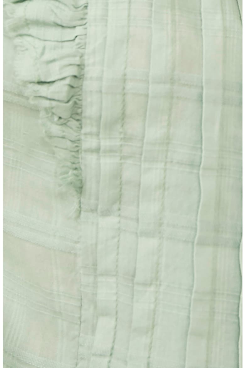 Elora Tonal Windowpane Check Minidress, Alternate, color, MERMAIDS TAIL