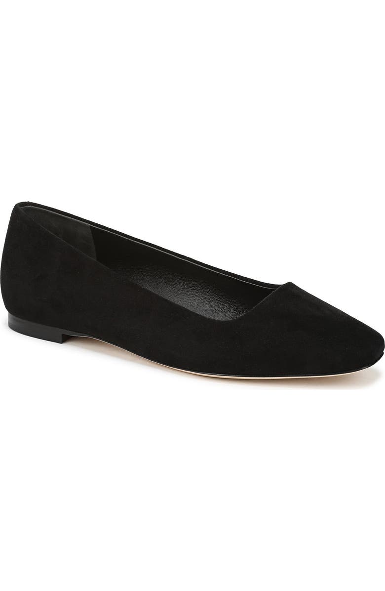 Vince Brodi Flat, Main, color, Black Suede