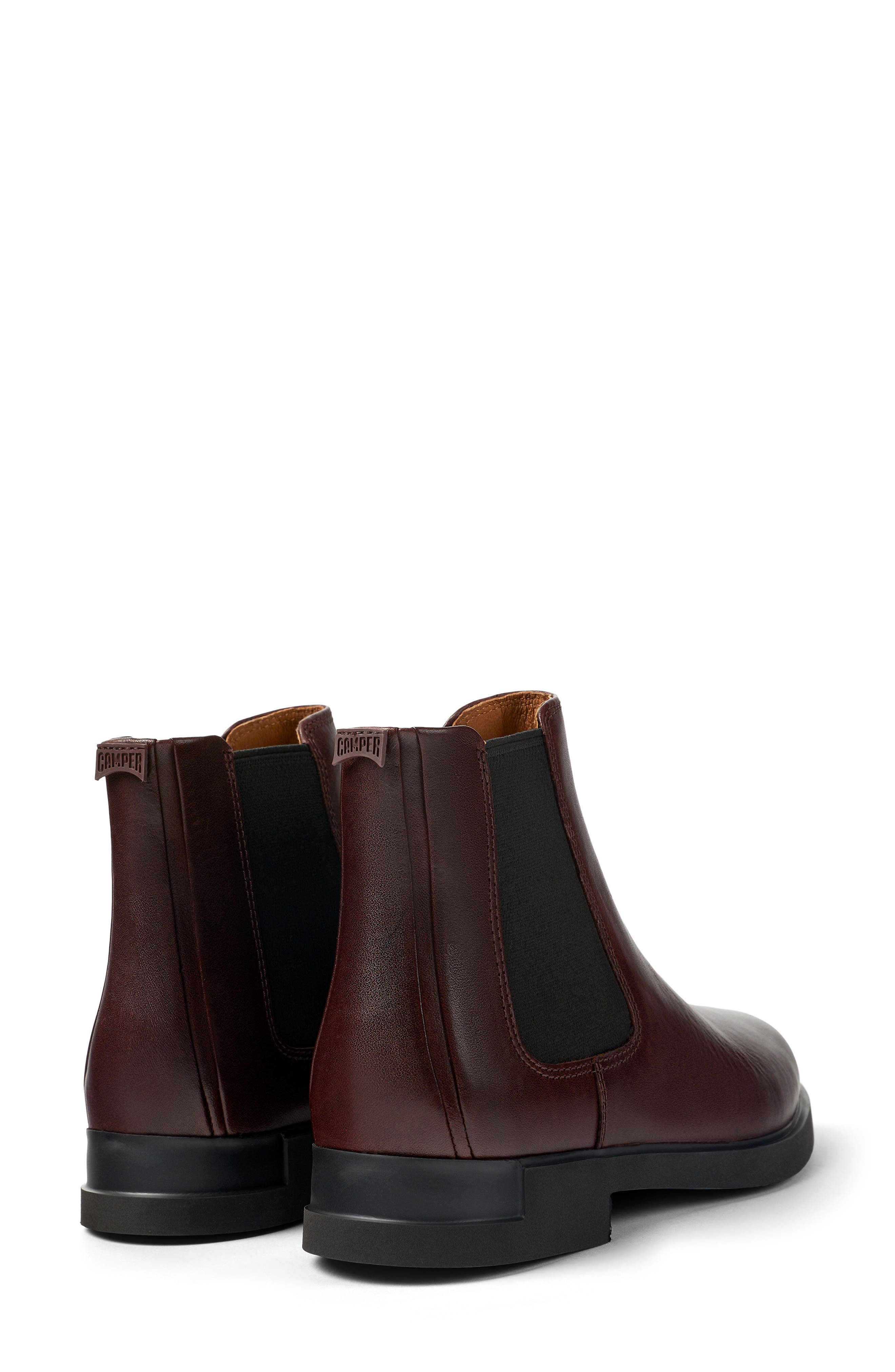 Iman Chelsea Boot, Alternate, color, BURGUNDY