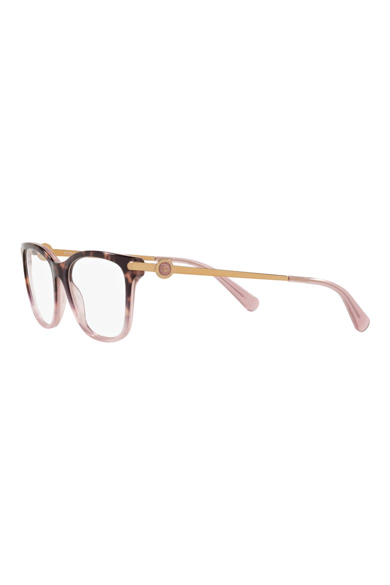 51mm Rectangular Optical Glasses, Alternate, color, TRANS MAUVE