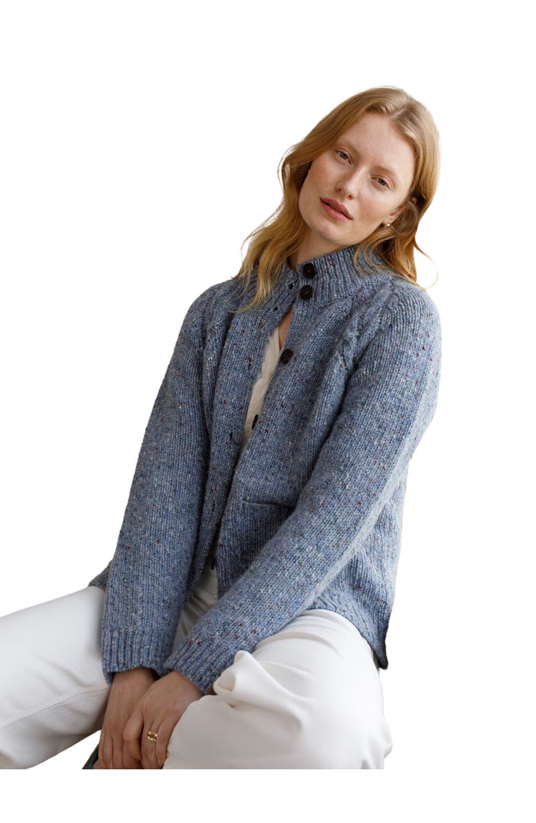 Celtic & Co. Donegal Funnel Neck Cardigan, Main, color, 