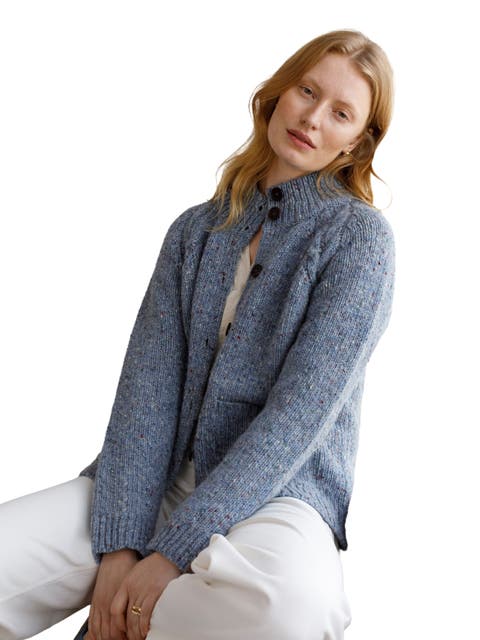 Donegal Funnel Neck Cardigan